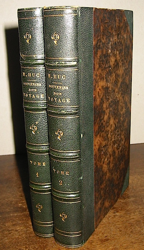 M. Huc Souvenirs d'un voyage dans la Tartarie, le Thibet et la Chine pendant les années 1844, 1845 et 1846. Tome premier (e Tome second) 1853 Paris Librairie d'Adrien Le Clere et C.ie